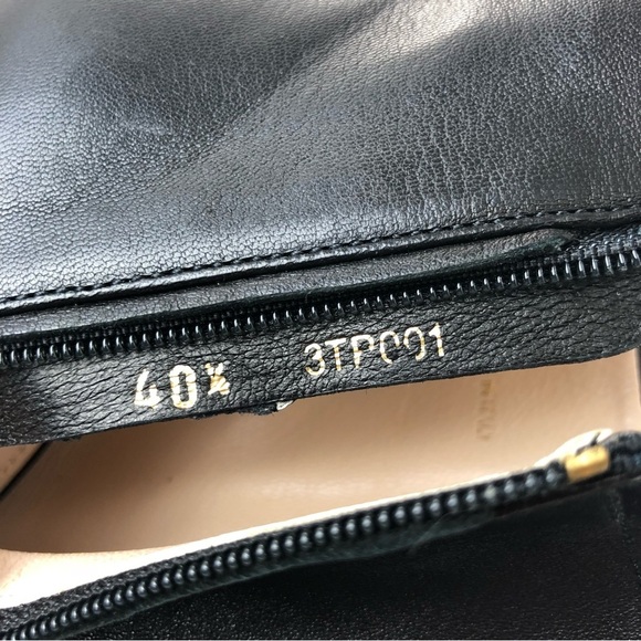 PRADA Black Leather Ankle Boots, Like New, Soft Leather Block Heel BEAUTIFUL! - Picture 13 of 15